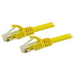 Startech.com 1m cat6 ethernet cable - yellow cat 6 gigabit ethernet wire -650mhz 100w poe rj45 utp network/patch cord snagless w/strain reli