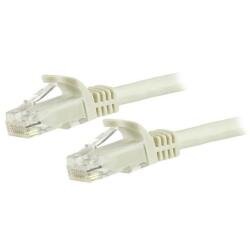 Cavo di rete CAT 6 - Cavo Patch Ethernet RJ45 UTP bianco da 1m antigroviglio - cavo gigabit categoria 6