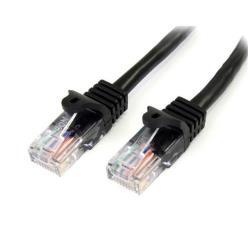 Startech.com cat5e patch cable with snagless rj45 connectors - 2m, black