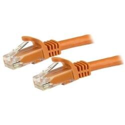 Cavo di rete CAT 6 - Cavo Patch Ethernet RJ45 UTP arancione da 1m antigroviglio - cavo gigabit categoria 6