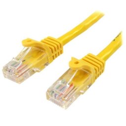 Startech.com cat5e patch cable with snagless rj45 connectors - 1m, yellow