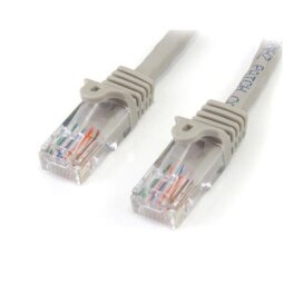 StarTech.com 5m Grey Cat5e / Cat 5 Snagless Patch Cable 5 m - patch cable - 5 m - gray