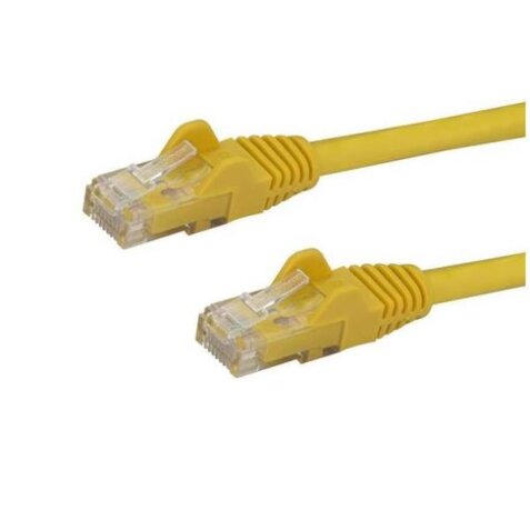 Cavo di Rete Giallo da 0 5m Cat6 UTP Ethernet Gigabit RJ45 Antigroviglio - 50cm