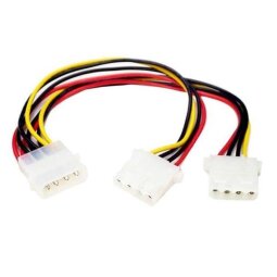 StarTech.com LP4 to 2x LP4 Power Y Splitter Cable M/F - LP4 Splitter - Molex Y Splitter - Molex Splitter (PYO2L) - power cable - 4 pin inter