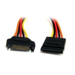 StarTech.com 12in 15 pin SATA Power Extension Cable - SATA Power Male to Female Extender - 12 Inch SATA Power Extension Cord - power extensi