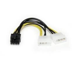 StarTech.com 6in LP4 to 8 Pin PCI Express Video Card Power Cable Adapter - lp4 to PCI express - molex to 8 pin PCIe (LP4PCIEX8ADP) - power a