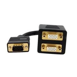 StarTech.com 1 ft VGA to 2x VGA Video Splitter Cable – M/F