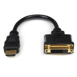 Startech.com 8in hdmi to dvi-d video cable adapter - hdmi male to dvi female