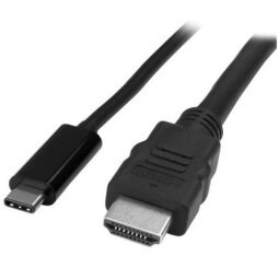 StarTech.com USB C to HDMI Cable - 3 ft / 1m - USB-C to HDMI 4K 30Hz - USB Type C to HDMI - Computer Monitor Cable (CDP2HDMM1MB) - external 