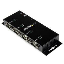 Hub adattatore seriale USB a DB9 RS232 4 porte   Guide DIN industriali DIN e montabile a parete