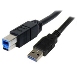 Cavo USB 3.0 SuperSpeed  da 3m A a B - M/M -1x USB 3.0 A (M)  1x USB 3.0 B (M) - Nero (USB3SAB3MBK)