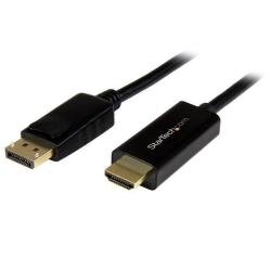 StarTech.com 6.5 ft / 2m DisplayPort to HDMI converter cable - 4K (DP2HDMM2MB) - adapter cable - DisplayPort / HDMI - 2 m