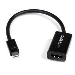 StarTech.com Mini DisplayPort to HDMI Audio / Video Converter - mDP 1.2 to HDMI Active Adapter for Ultrabook / Laptop - 4K @ 30Hz - Black (M