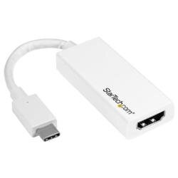 StarTech.com USB C to HDMI Adapter - 4K 30Hz - USB 3.1 Type-C to HDMI Adapter - USB-C to HDMI Dongle - Monitor Adapter - White (CDP2HDW) - e