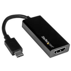 StarTech.com USB-C to HDMI Video Adapter Converter - 4K 30Hz - Thunderbolt 3 Compatible - USB 3.1 Type-C to HDMI Monitor Travel Dongle Black