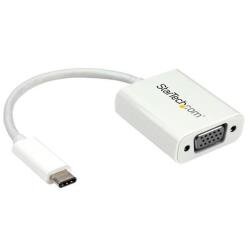 StarTech.com USB-C to VGA Adapter - White