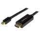 Cavo convertitore adattatore DisplayPort a HDMI con cavo integrato - mDP a HDMI da 1m - 4K