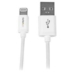 StarTech.com 1m (3ft) White Apple 8-pin Lightning Connector to USB Cable for iPhone / iPod / iPad - Charge and Sync Cable - 1 meter (USBLT1M