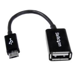Cavo Adattatore micro USB a USB OTG da viaggio 12cm M/F