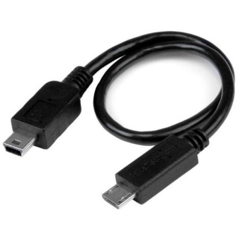Cavo USB OTG - Micro USB a Mini USB - M/M - 20cm