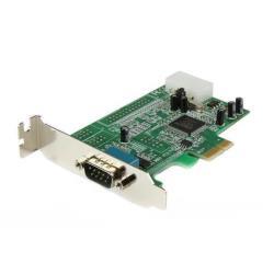 Startech.com 1-port pci express rs232 serial adapter card - pcie rs232 serial host controller card - pcie to serial db9 - 16550 uart - low p