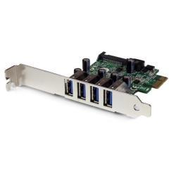 Startech.com 4 port pci express pcie superspeed usb 3.0 controller card adapter with uasp - sata power