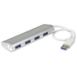 Hub USB3.0 a 4 porte compatto e portatile con cavo integrato