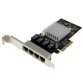 Scheda di rete PCIe Gigabit Power over Ethernet a 4 porte - Adattatore PCI express - Intel I350 NIC