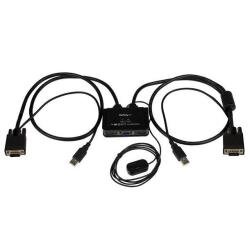 Switch Commutatore KVM USB VGA a 2 porte -Alimentato via USB