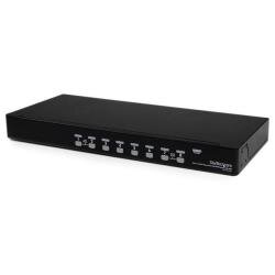 StarTech.com 8-Port USB KVM Swith with OSD - TAA Compliant - 1U Rack Mountable VGA KVM Switch (SV831DUSBU) - KVM switch - 8 ports