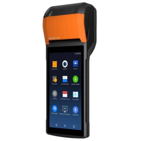 V2s DISPLAY 5,5" WIFI, LTE, BTLE, STAMPANTE 58MM, 2GB/16GB, ANDROID 11 NO GMS, ALIMENTATORE UE INCLUSO