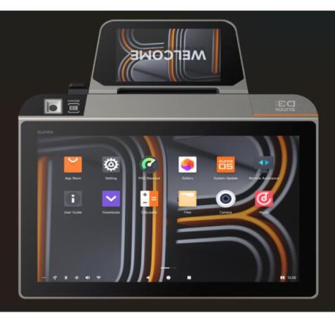 D3 MINI DOPPIO DISPLAY 10" + 4" , WIFI, BTLE, LTE, CAMERA SCANNER, STAMPANTE 80 MM, ANDROID 13