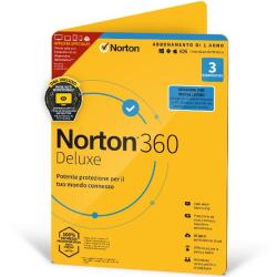 NORTON 360 DELUXE 25GB IT 1 USER 3 DEVICE 12MO ESPRINET TECHBENCH ATT DVDSLV