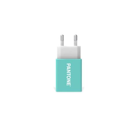 PANTONE WALL CHARGER CYAN 2.1A