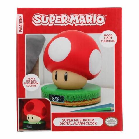 SUPER MUSHROOM DIGITAL ALARM CLOCK