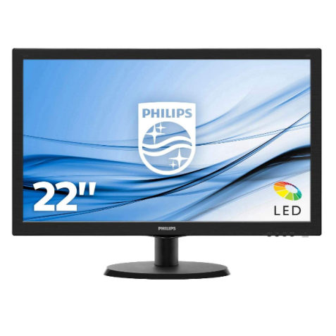 21 5  LED  1920 1080  16:9  200 cdm  hdmi  vga  5ms  vesa 100 100  nero  SmartContrast: 10 000 000:1