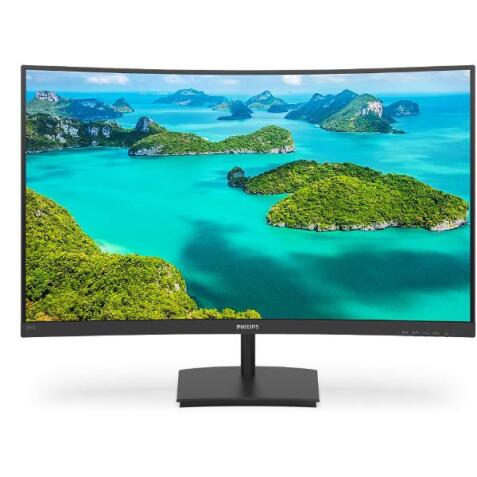 23 6 GAMING MONITOR CURVO FREE SYNC ADAPTIVE SYNC 75HZ VA LED HDMI VGA VESA FRAMELESS FLICKER FREE LOW BLUE PROTEZIONE OCCHI NERO