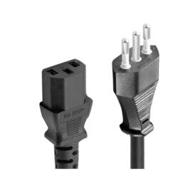 CAVO C13 BLACK 1 8M   CAVO ALIMENTAZIONE ITALIA