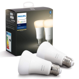HUE WHITE 2 X LAMP E27 9.5W DLC