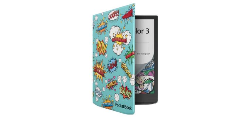 Funda Ebook 7,8" flip cover estampado comic para InkPad 4, InkPad Color 2 e InkPad Color 3
