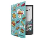 Funda Ebook 7,8" flip cover estampado comic para InkPad 4, InkPad Color 2 e InkPad Color 3