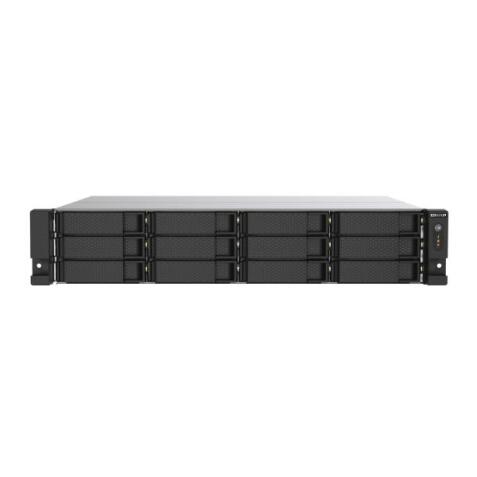 12-BAY RACKMOUNT NAS  AMD RYZEN V1000 SERIES V1500B 4C/8T 2.2GHZ  8GB DDR4 RAM (2 X UDIMM SLOTS, MAX. 32GB), 2 X 2.5GBE LAN, OPTIONAL 10GBE