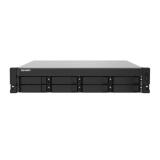 8-BAY QUAD-CORE 1.7 GHZ RACKMOUNT NAS WITH 250W PSU  4GB DDR4 UDIMM   RAM (MAX 16GB), SATA 6GB/S, 2X 10GBE SFP+ LAN, 2X GBE LAN, 1X PCIE