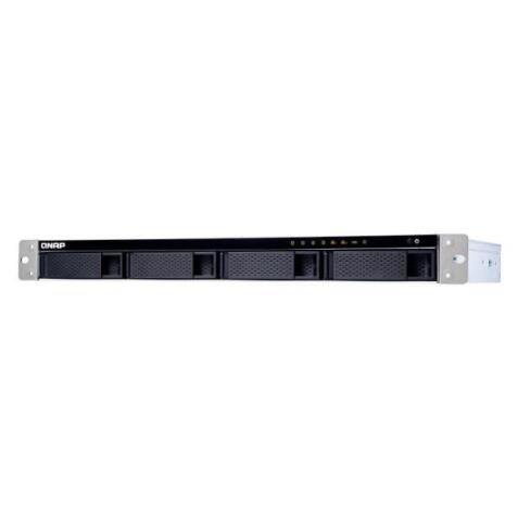4-BAY QUAD-CORE 1.7 GHZ SHORT-DEPTH RACKMOUNT NAS WITH 100W POWER     SUPPLY  2GB DDR3 SODIMM RAM (MAX 8GB)  SATA 6GB/S  1X 10GBE SFP+ LAN