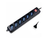 Multipresa 6 prese 2P+T 10/16 P40 con interruttore