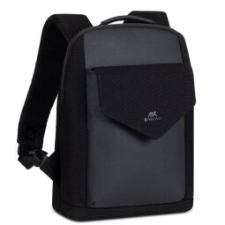 RIVACASE 8521 black Canvas Urban backpack / 6