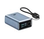 VA1031 10000 mAh Turbo dark grey EU AVS PD 40W Power Bank with smart TFT display with USB-C Cable  12/24
