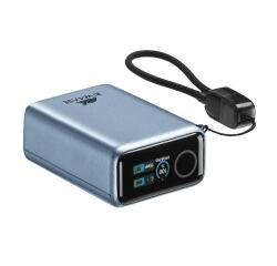 VA1031 10000 mAh Turbo dark grey EU AVS PD 40W Power Bank with smart TFT display with USB-C Cable  12/24