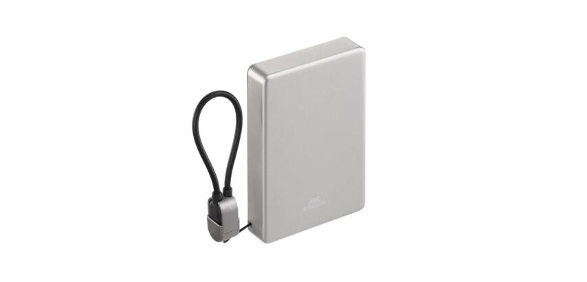 RIVACASE VA2617 10000 mAh  EU Magnetic Wireless 15W + PD20W Power Bank with USB-C Cable-strap  12/48