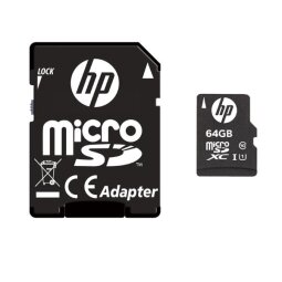 HP microSDXC U1 Classe 10 64GB (con Adattatore SD)